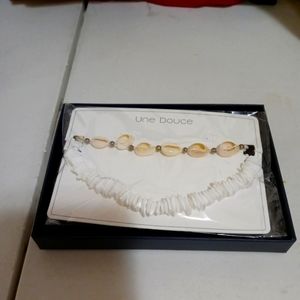 Seashell choker and necklace set